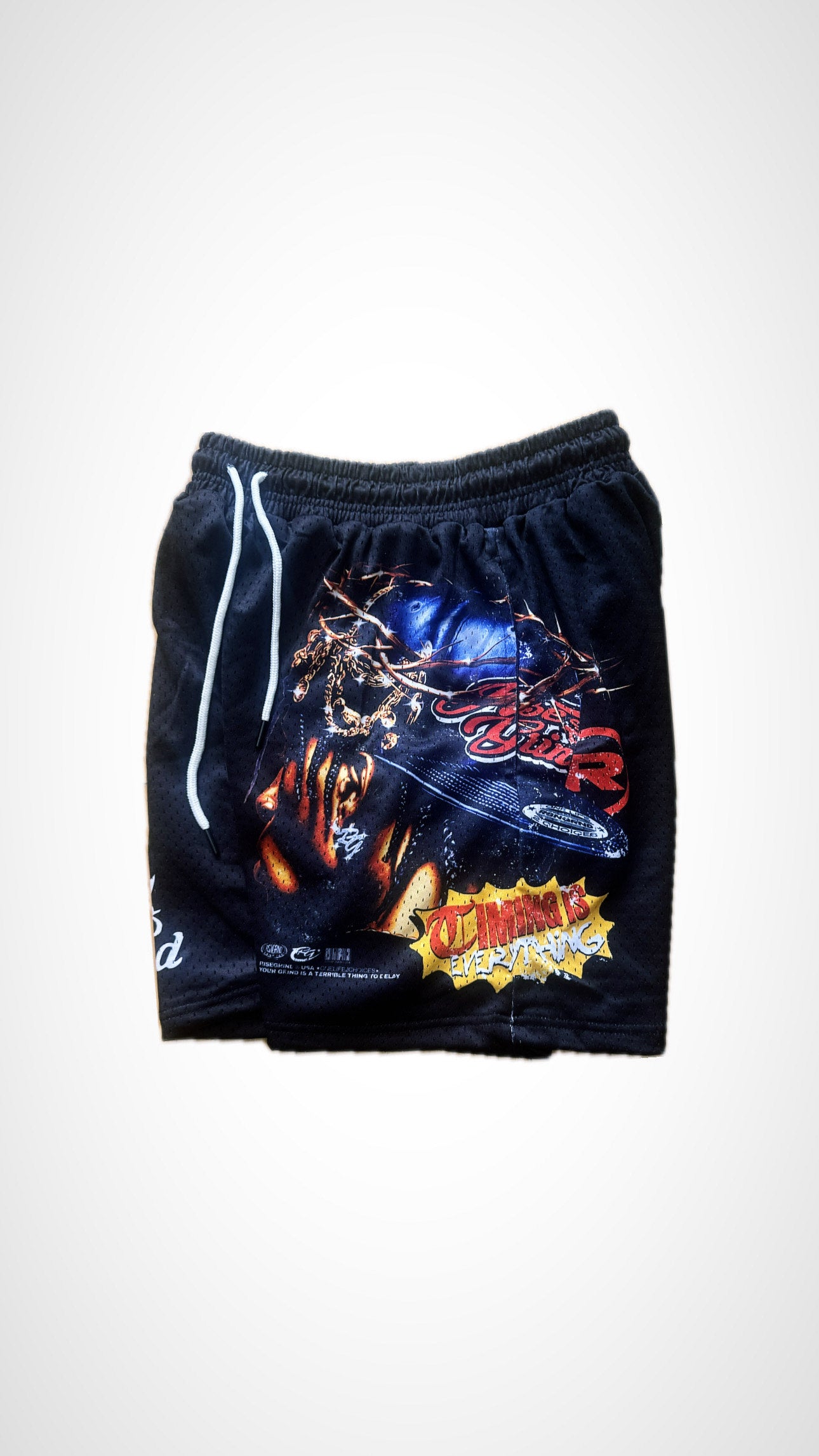 RISEANDGRIND TIMING IS EVERYTHING MESH SHORTS