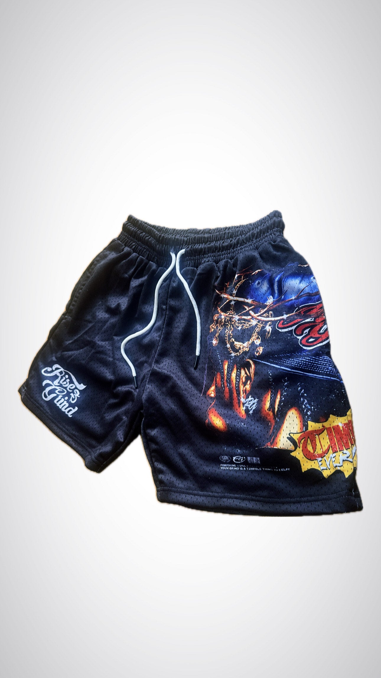 RISEANDGRIND TIMING IS EVERYTHING MESH SHORTS