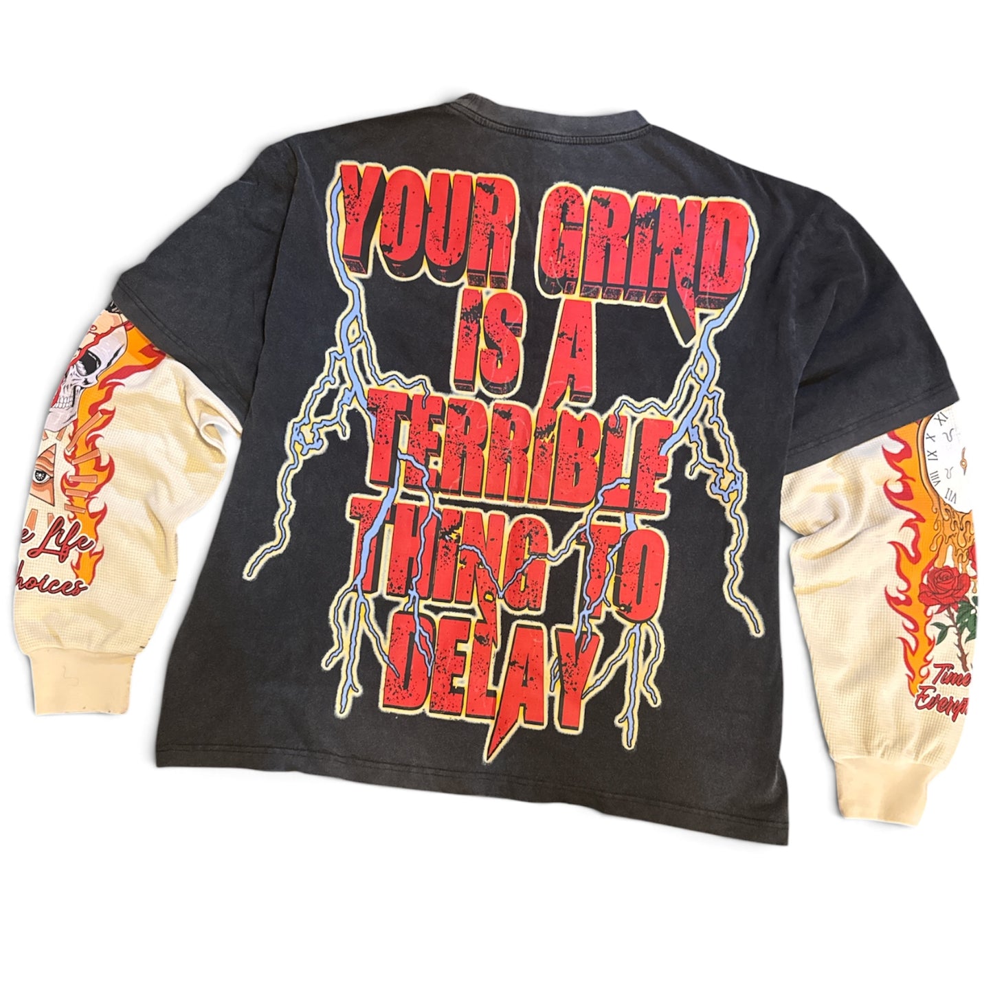 YOUR GRIND IS A TERRIBLE THING TO DELAY LONG - SLEEVE TEE