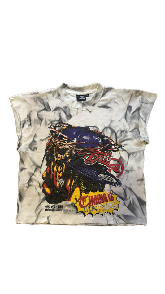 RISEANDGRIND TIMING IS EVERYTHING SLEEVELESS TEE